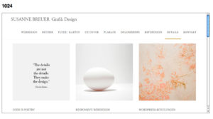 Responsive Webdesign | Beispiel | Susanne Breuer Grafikdesign Köln